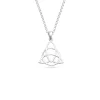925 Ayar Gümüş Triquetra Geometrik Desenli Erkek Kolye