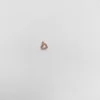 925 Ayar Kalp Motifli Taşlı Minimal Tragus Piercing