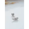 925 Ayar Kanat Motifli Minimal Tragus Piercing