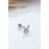 925 Ayar Kelebek Motifli Taşlı Minimal Tragus Piercing