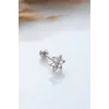 925 Ayar Çiçek Motifli Taşlı Minimal Tragus Piercing