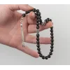 Gümüş Püsküllü Sade Oltu Taşı Tesbih
