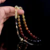 Gümüş Püsküllü Süzme Damla Kehribar Tesbih