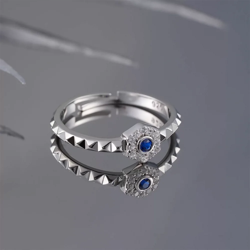 925 Ayar Gümüş Ayarlanabilir Yüzük Silver