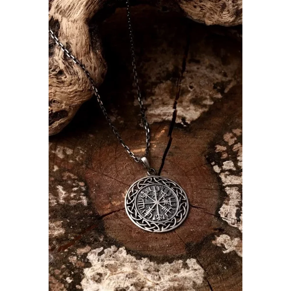 925 Ayar Gümüş Viking Erkek Kolye
