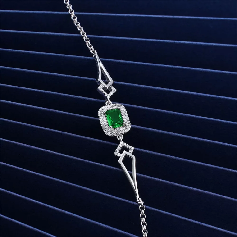 925 Ayar Zirkon Taşlı Gümüş Bileklik Silver