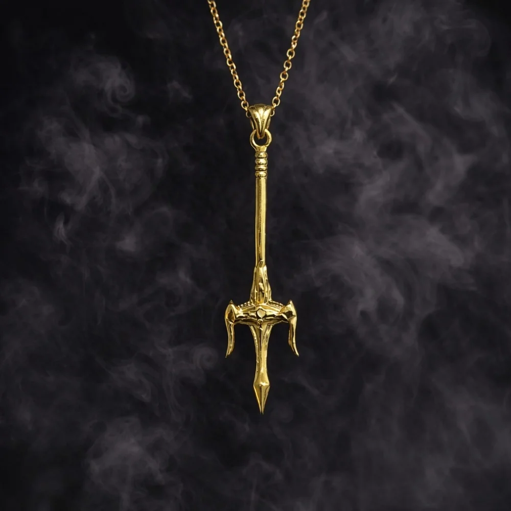 925 Ayar Gümüş Gölgeler Kılıcı Kolye