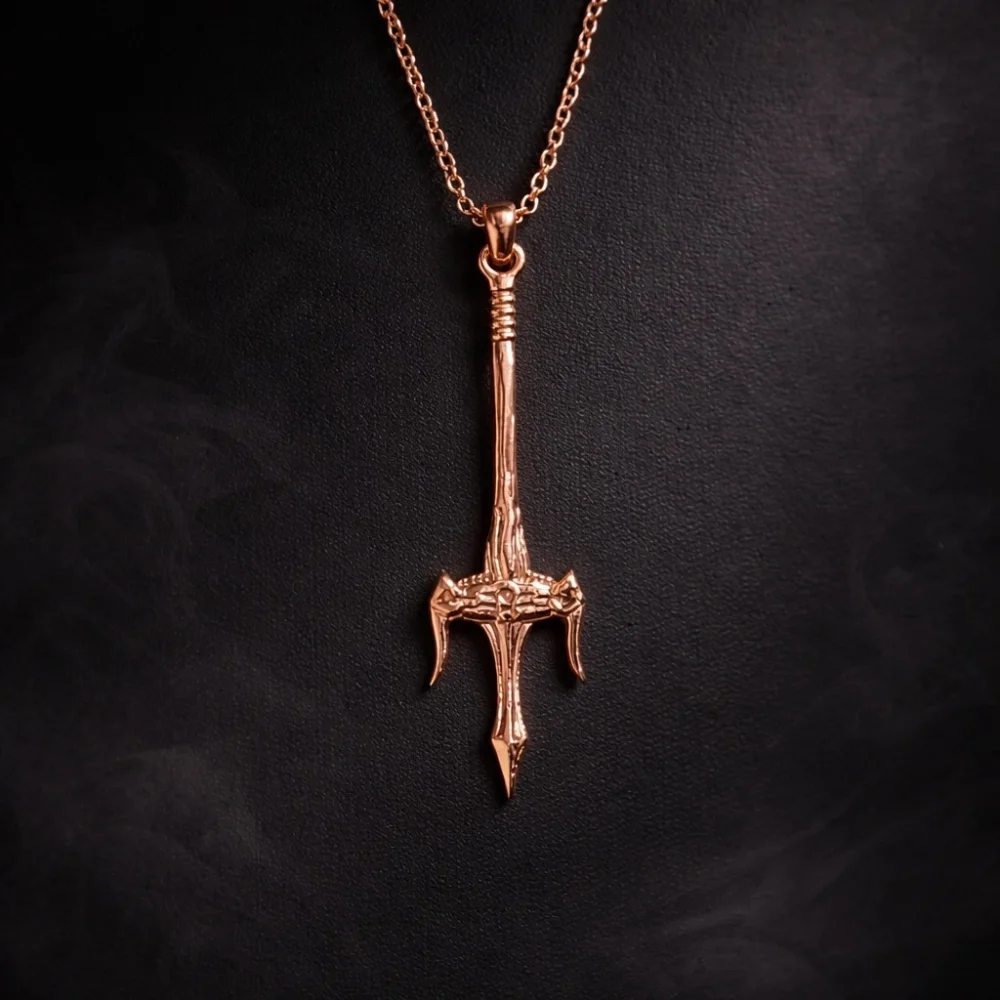 925 Ayar Gümüş Gölgeler Kılıcı Kolye