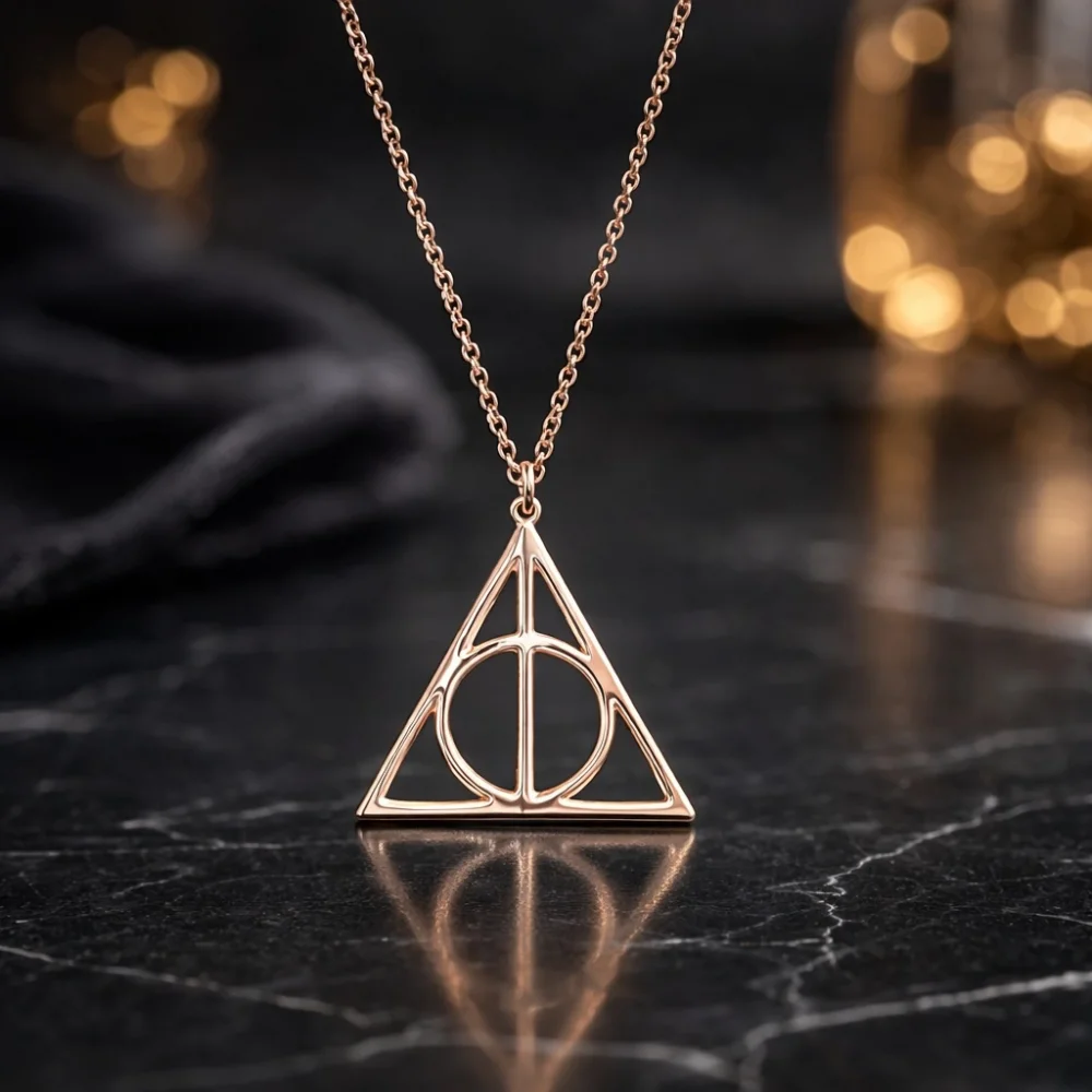 925 Ayar Gümüş Gizem Üçgeni Kolye