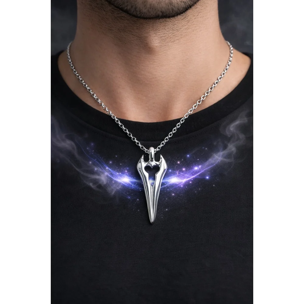 925 Ayar Gümüş Sessiz Savaşçı Unisex Kolye