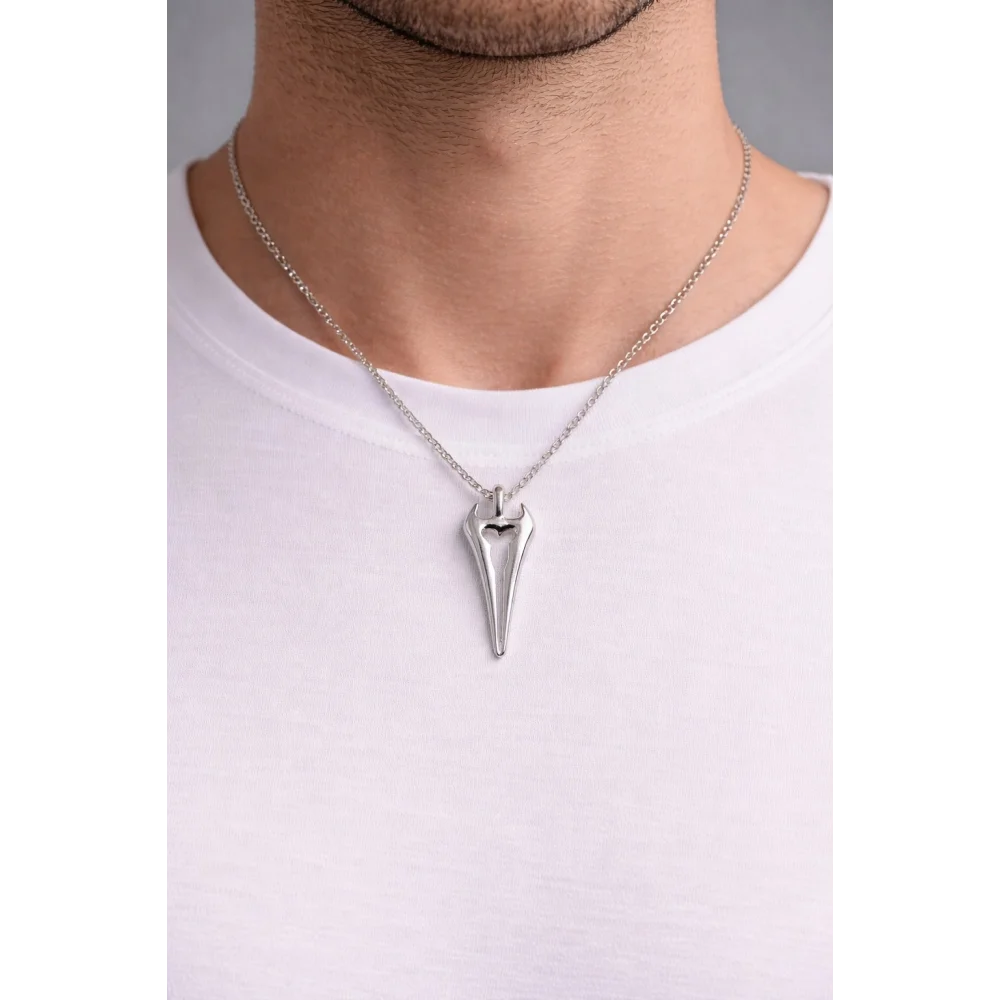 925 Ayar Gümüş Sessiz Savaşçı Unisex Kolye