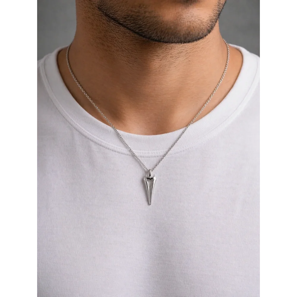 925 Ayar Gümüş Sessiz Savaşçı Unisex Kolye