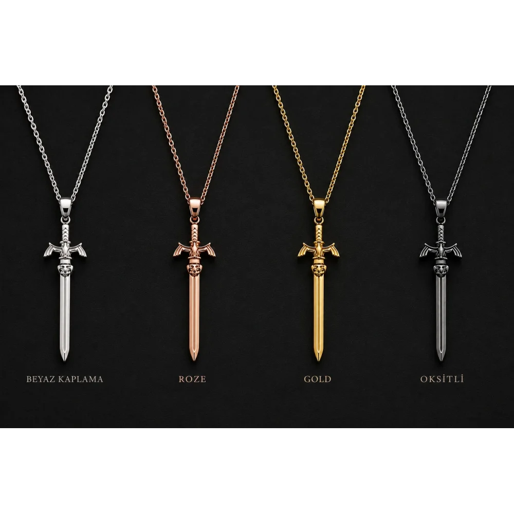 925 Ayar Gümüş Aether Blade Modern Unisex Kolye