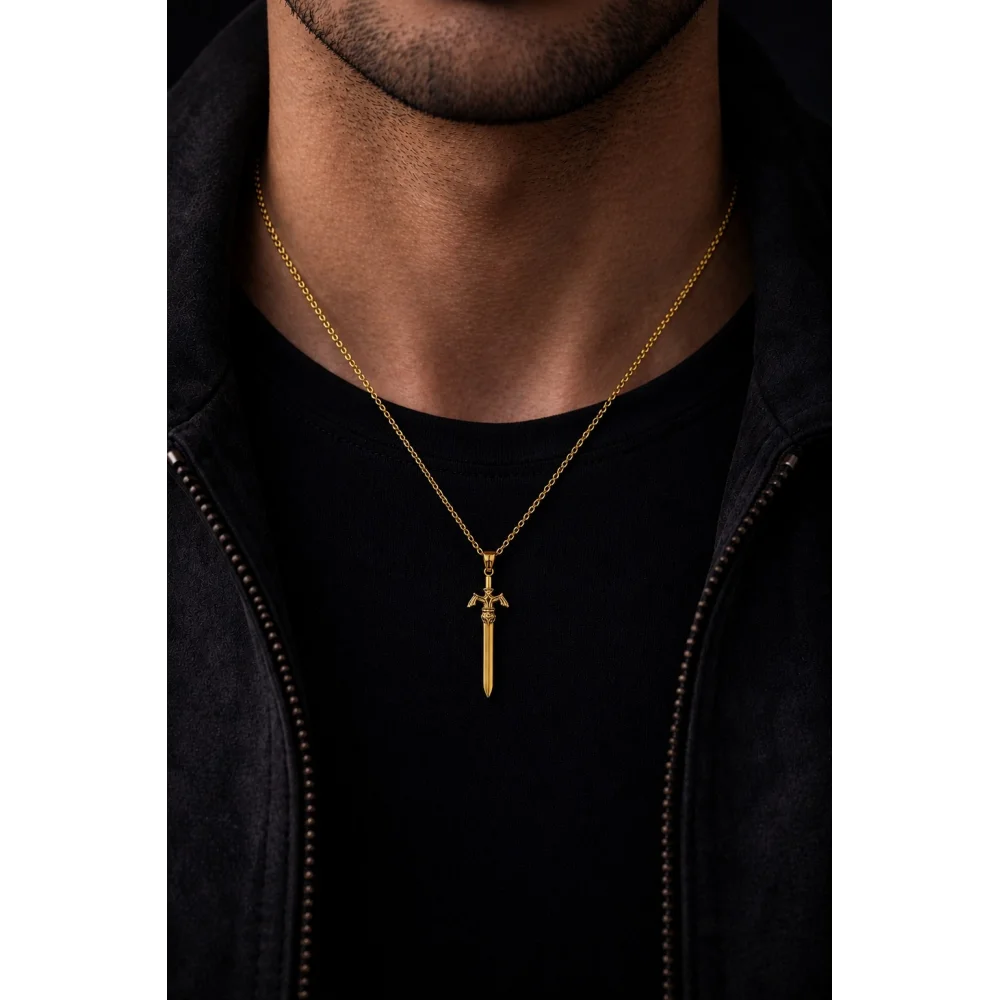 925 Ayar Gümüş Aether Blade Modern Unisex Kolye