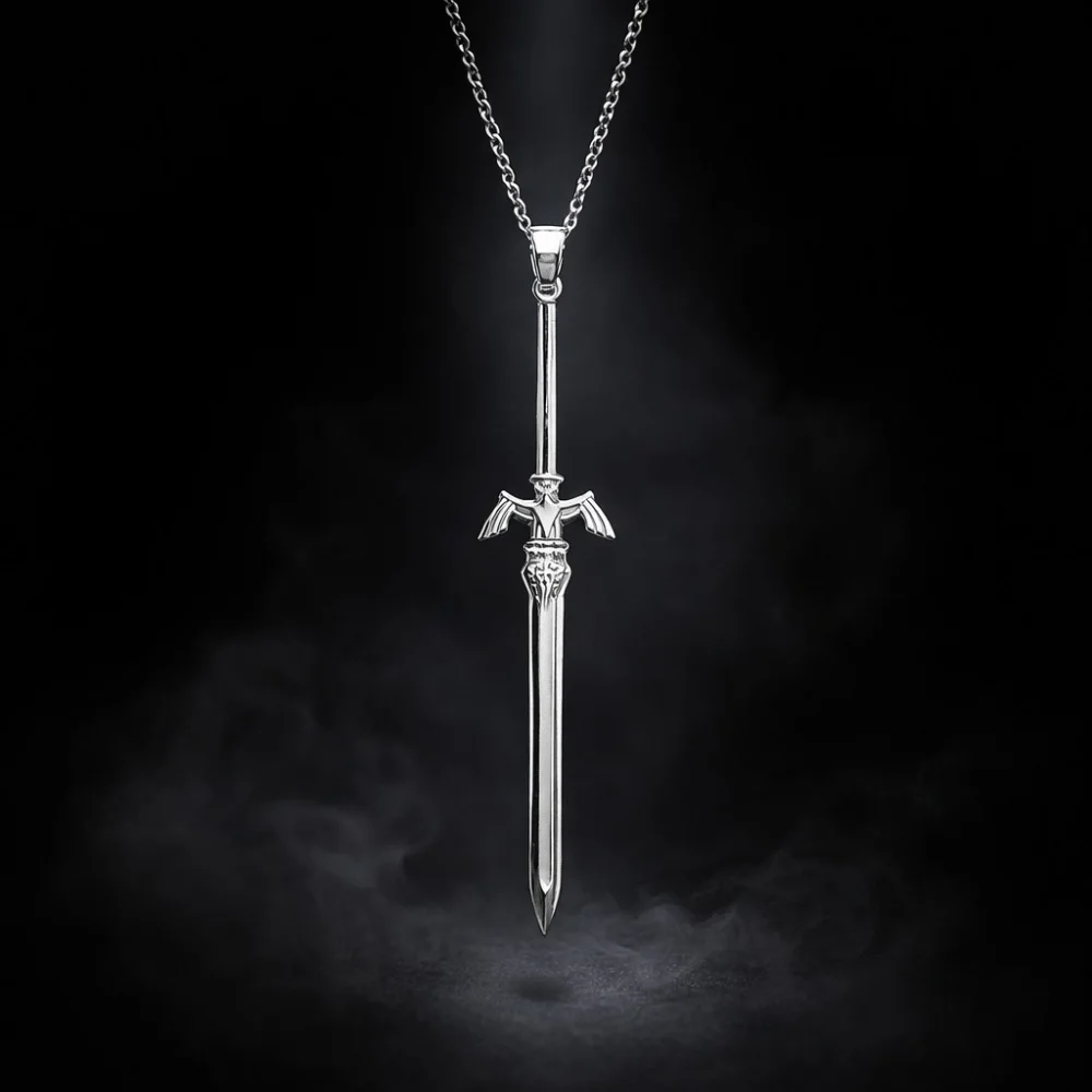 925 Ayar Gümüş Aether Blade Modern Unisex Kolye