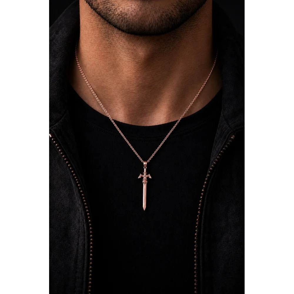 925 Ayar Gümüş Aether Blade Modern Unisex Kolye