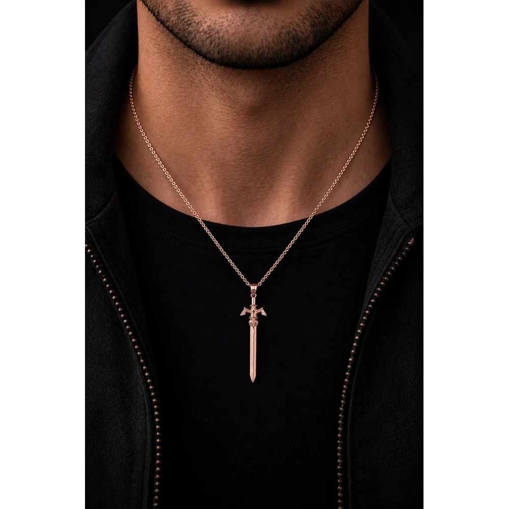 925 Ayar Gümüş Aether Blade Modern Unisex Kolye