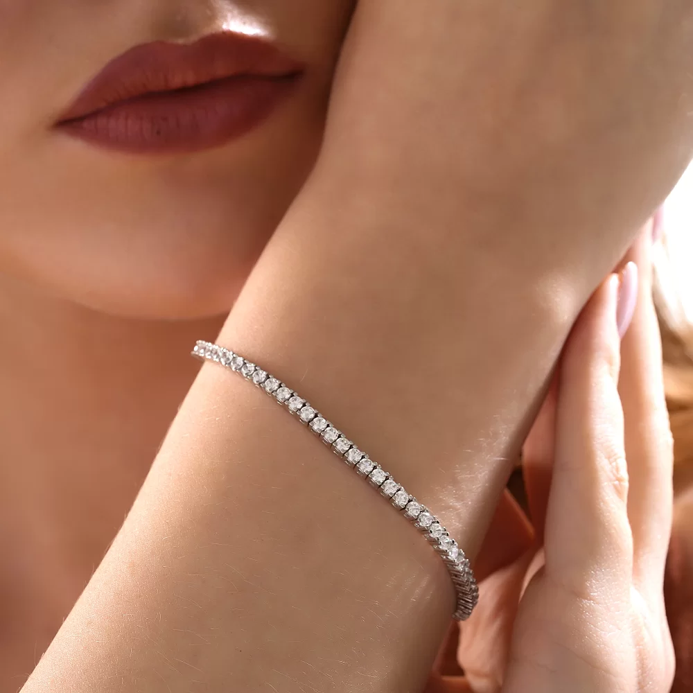 925 AYAR 2.5 MM GÜMÜŞ SU YOLU BİLEKLİK