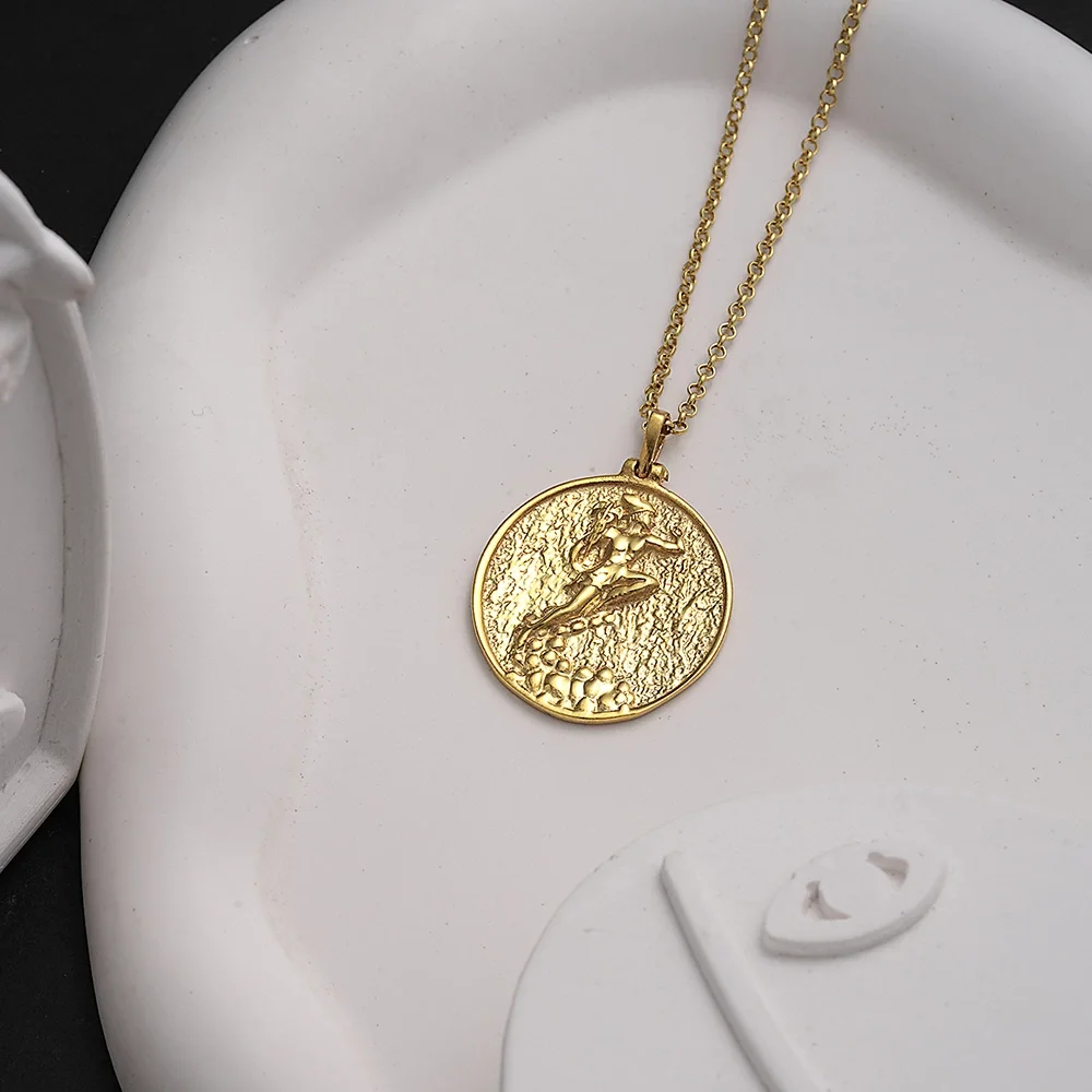 925 Ayar Gümüş Hermes Tanrısı Unısex Kolye