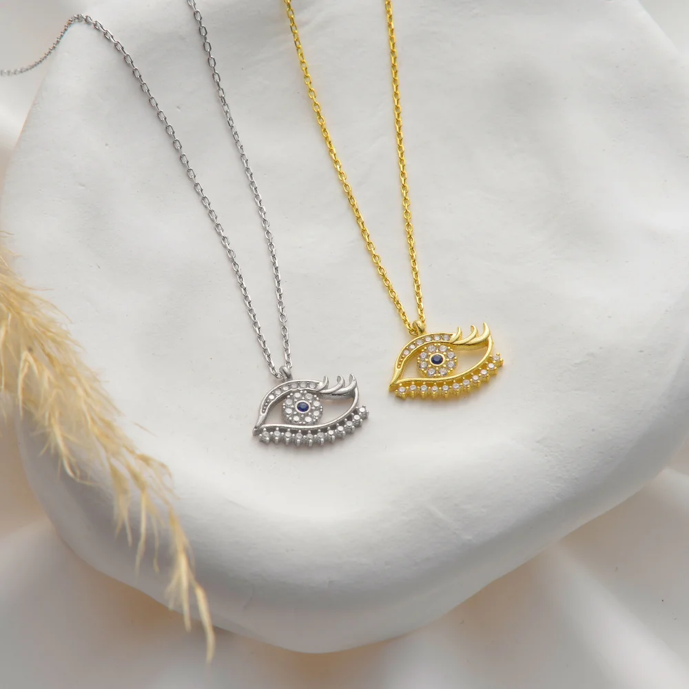 925 Ayar Gümüş Koruyucu Nazar Kolye