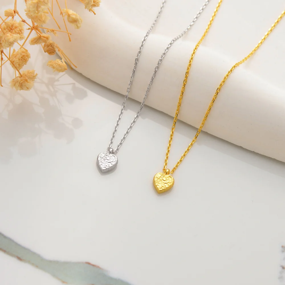 925 Ayar Gümüş Zarif Mini Kalp Kolye