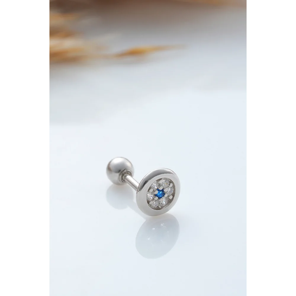 925 Ayar Taşlı Minimal Tragus Piercing