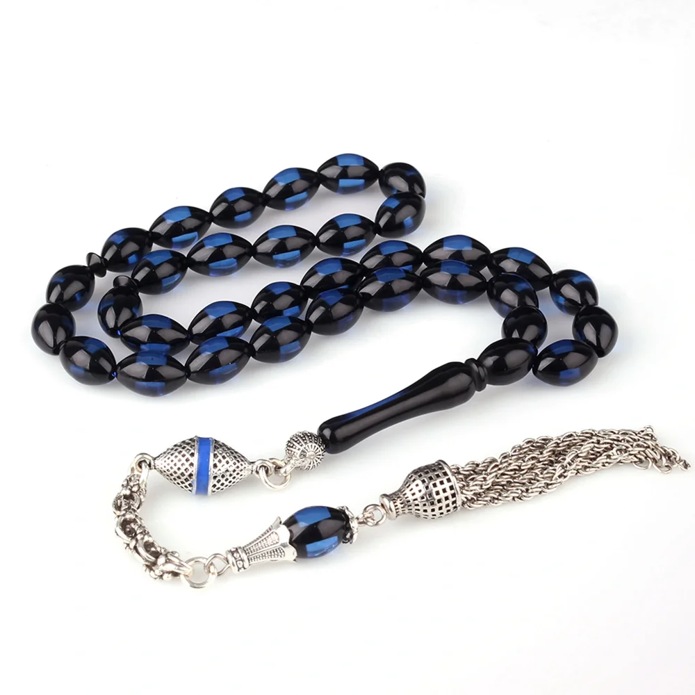 Alpaga Mine Püsküllü Sürmeli Model Ateş Kehribar Tesbih