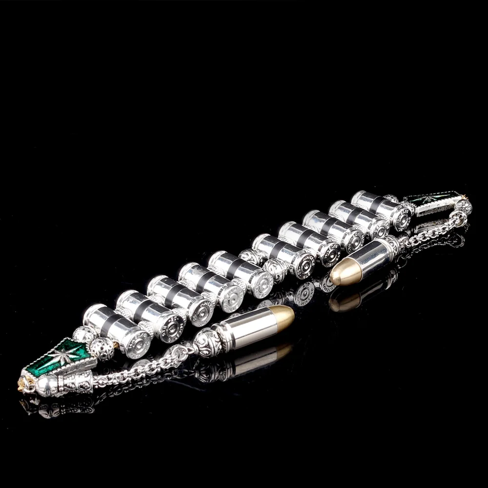 Special Design Mermi Tasarım 10 Adetli Alpaka Metal Zaza Tesbih