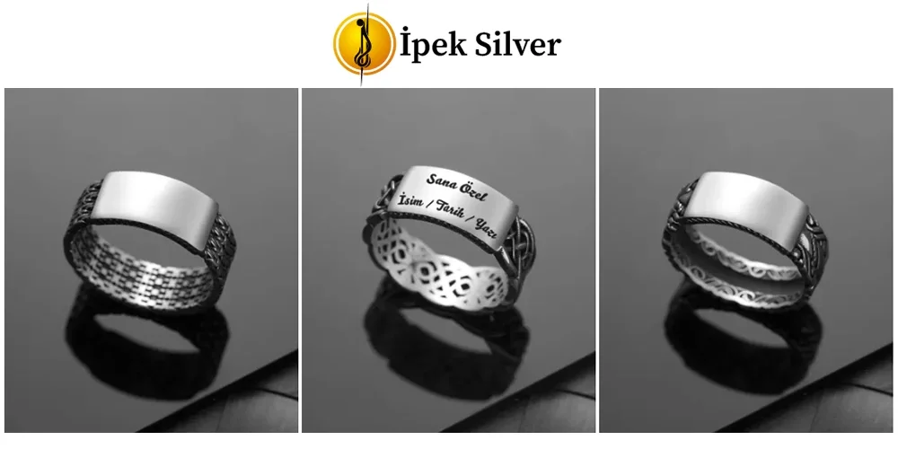 Gümüş Erkek Takılarında Kişiselleştirilebilen Tasarımlar
