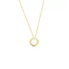 925 Ayar Gümüş Halka Kolye - Gold