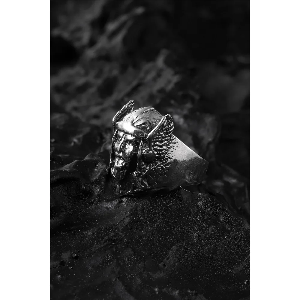 925 Ayar Gümüş Viking Motifli Yüzük