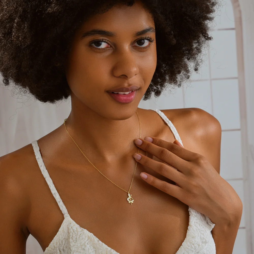 925 Ayar Gümüş Çift Yusufçuk Kolye