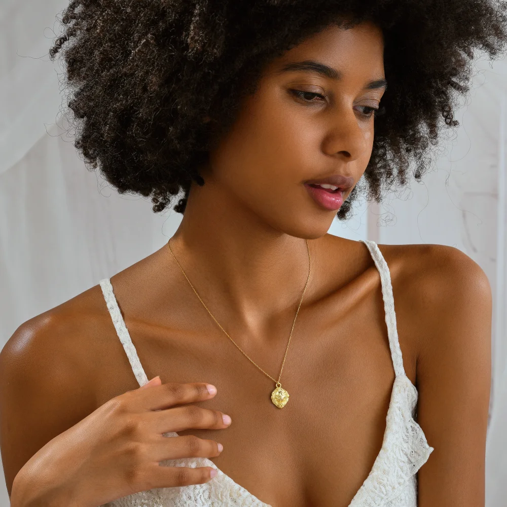 925 Ayar Gümüş Güç ve Cesaret Sembolü Aslan Kolye