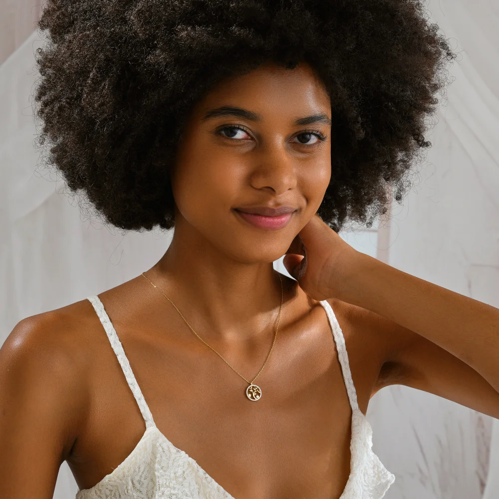 925 Ayar Gümüş Hayat Ağacı Kolye