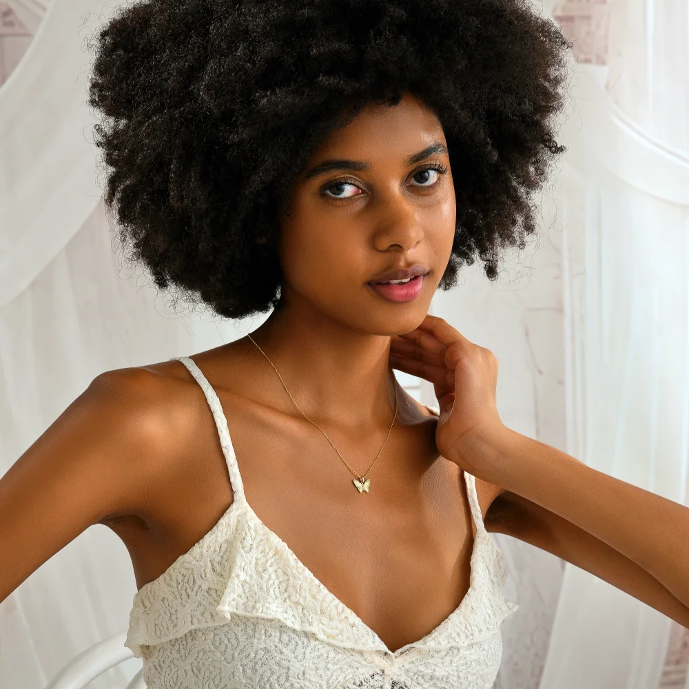 925 Ayar Gümüş Kelebek Kolye