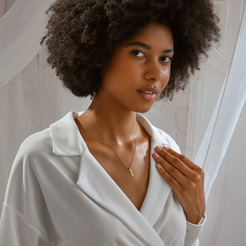 925 Ayar Gümüş Koruyucu Melek Kolye