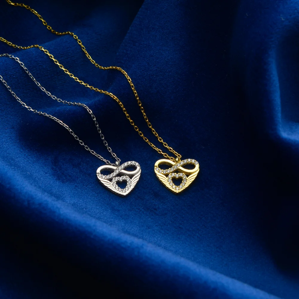 925 Ayar Gümüş Sonsuz Aşk Kolye