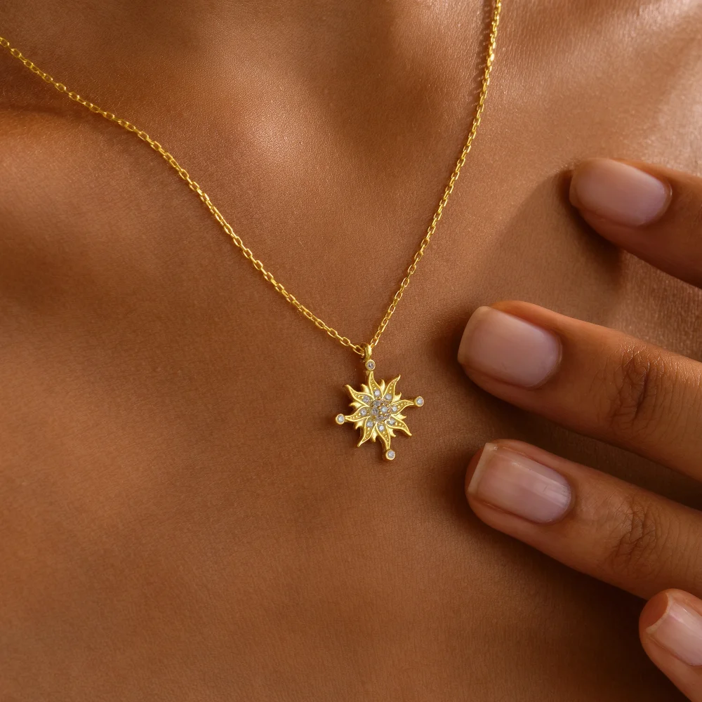 925 Ayar Gümüş Taşlı Kartanesi Kolye