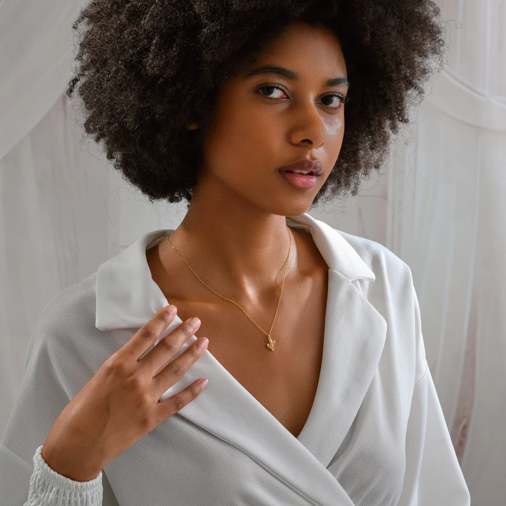 925 Ayar Gümüş Zarif Kaktüs Tasarımlı Kadın Kolye