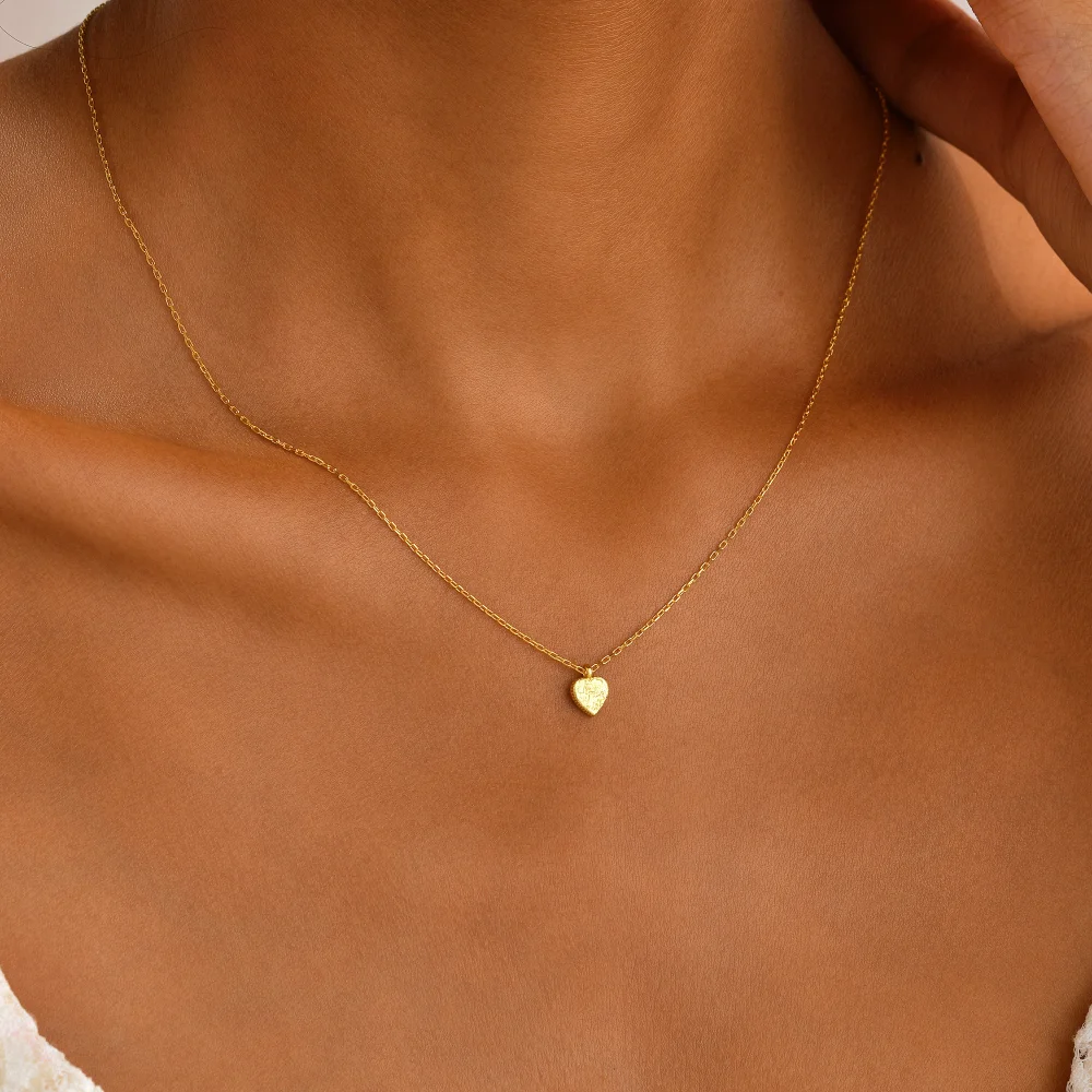 925 Ayar Gümüş Zarif Mini Kalp Kolye