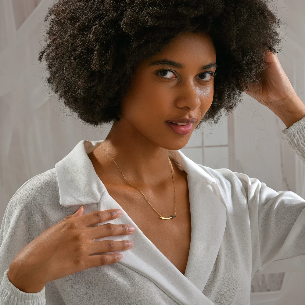 925 Ayar Gümüş Zirkon Taşlı Hz. Ali’nin Kılıcı Zülfikar Kolye