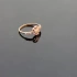 925 Ayar Gümüş Modern Kelebekli Tasarım Yüzük - Rose Gold