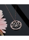 925 Ayar Gümüş Lotus Çiçeği Kolye