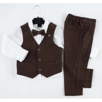 ÇİZGİLİ 3 DÜĞME YELEK