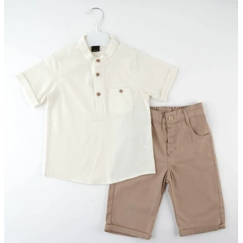 HAKİM YAKA YARIM PATLI KISA KOL GÖMLEK 2 Lİ TAKIM