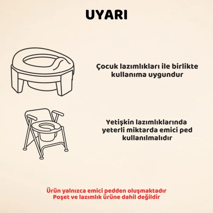 Guqqo Lazımlık Poşeti Sızıntı Önleyici Ped - 60 Adet