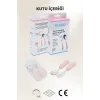 Silikon Saplı Paslanmaz Çelik Çatal Kaşık Seti, 18+ Ay, Pembe