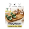 Silikon Bebek Kaşık Çatal Seti 4’lü, BLW, Gıda Sınıfı Silikon, Krem Yeşil