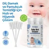 Bebek Agız Temizleme Çubuğu, 25 Adet, Yenidoğan Dil Pamukçuk Temizleyici