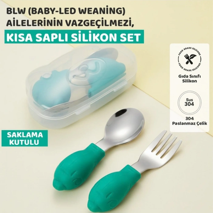 BLW Ailelerinin Vazgeçilmezi Kısa Saplı Silikon Set